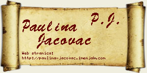 Paulina Jačovac vizit kartica